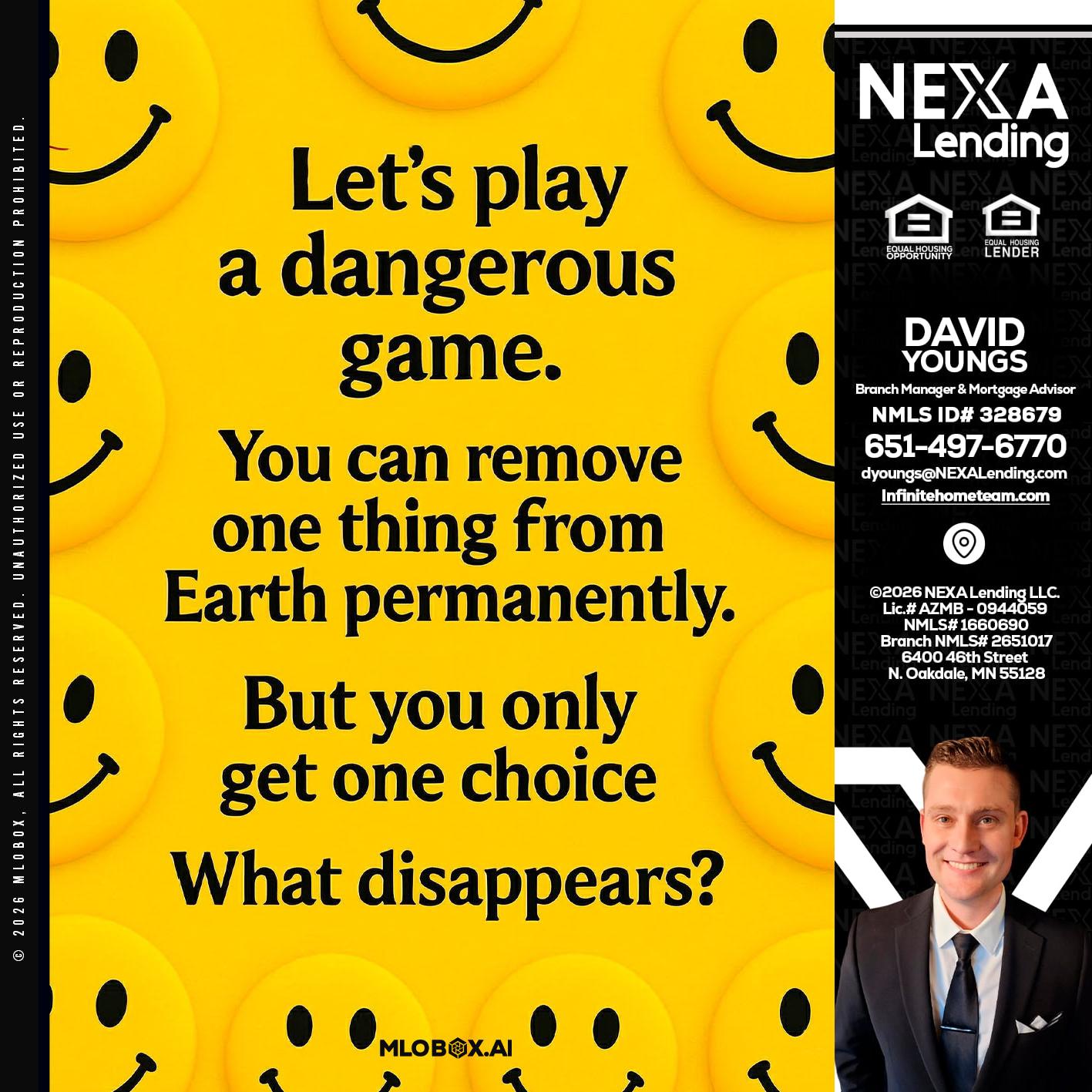 LETS PLAY - David Youngs -Branch Manager & Mortgage Advisor