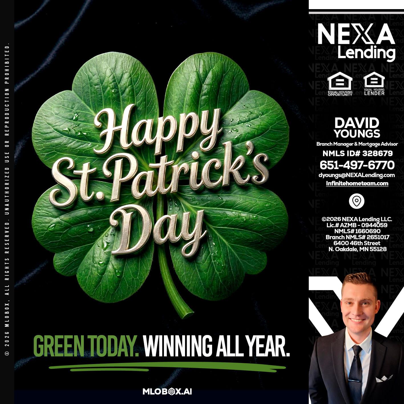 happy st. Patricks day - David Youngs -Branch Manager & Mortgage Advisor