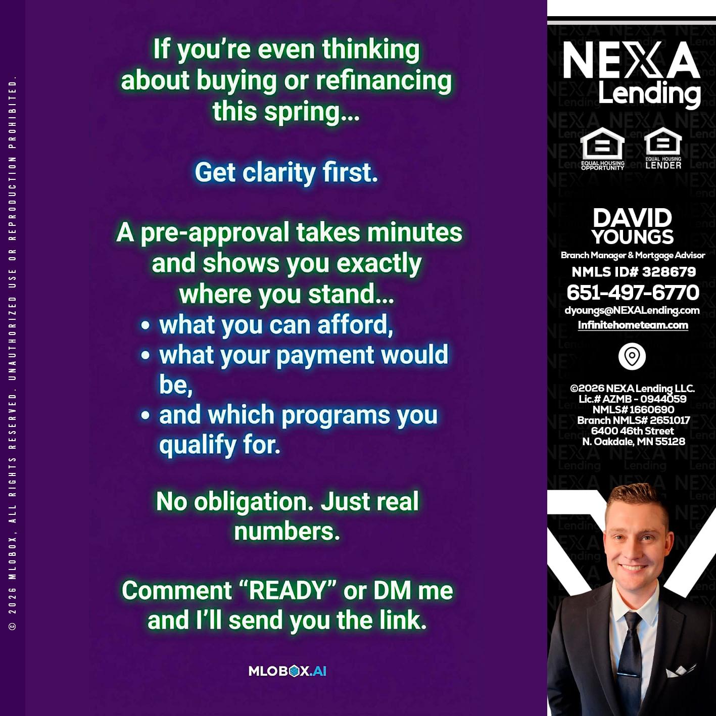 IF YOU THINKING - David Youngs -Branch Manager & Mortgage Advisor