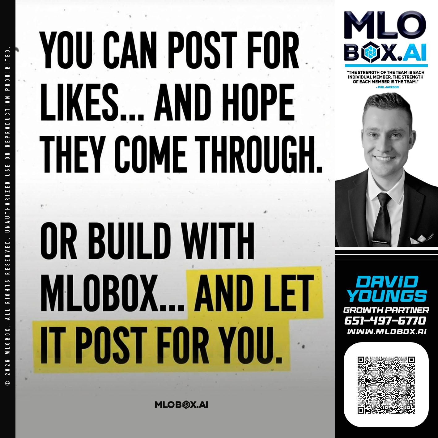 you can post - David Youngs -Branch Manager & Mortgage Advisor