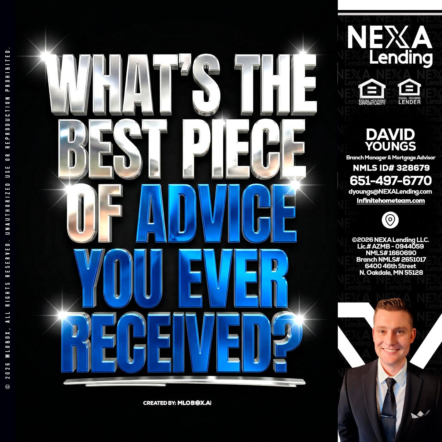 WHATS THE BEST - David Youngs -Branch Manager & Mortgage Advisor