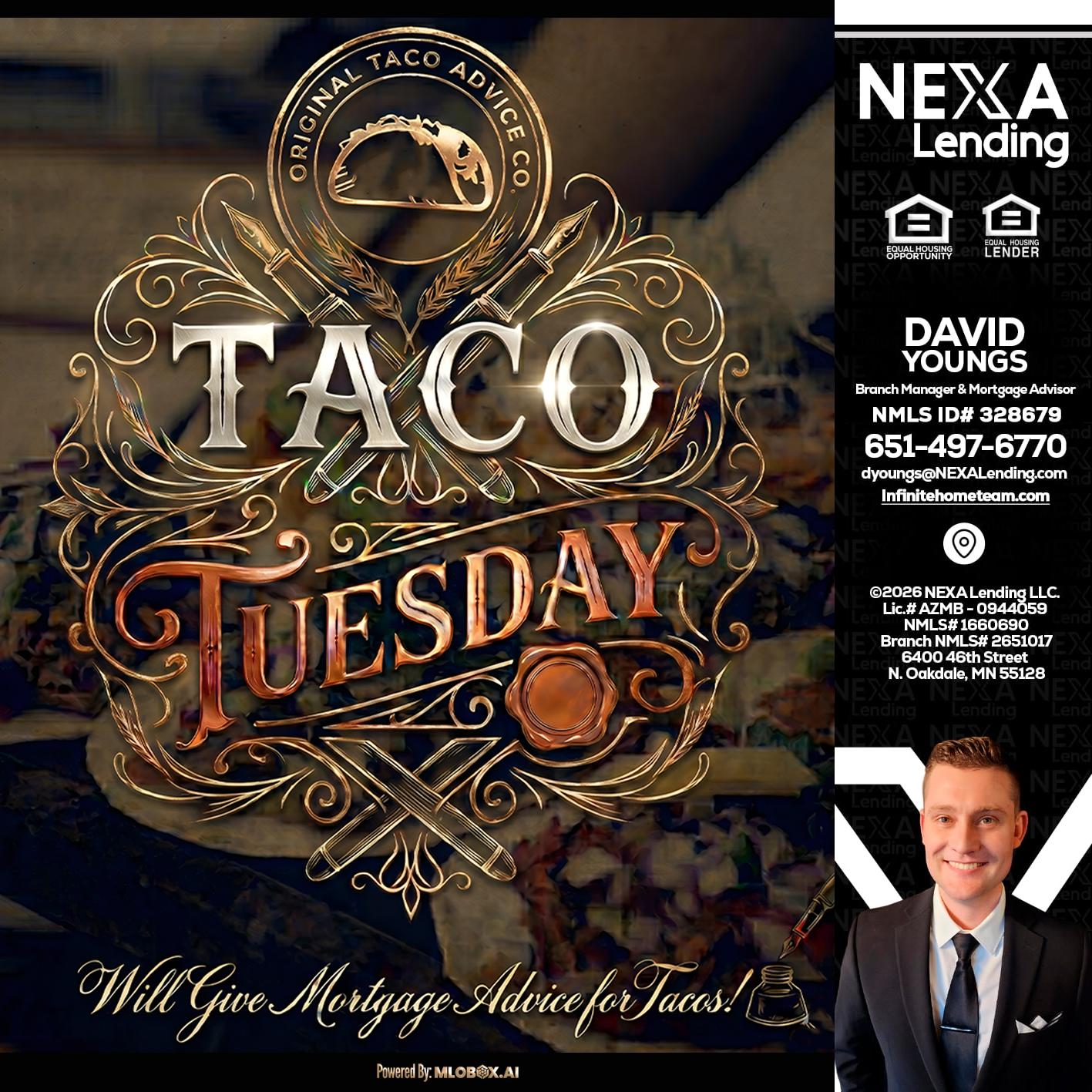 Taco Tuesday - David Youngs -Branch Manager & Mortgage Advisor