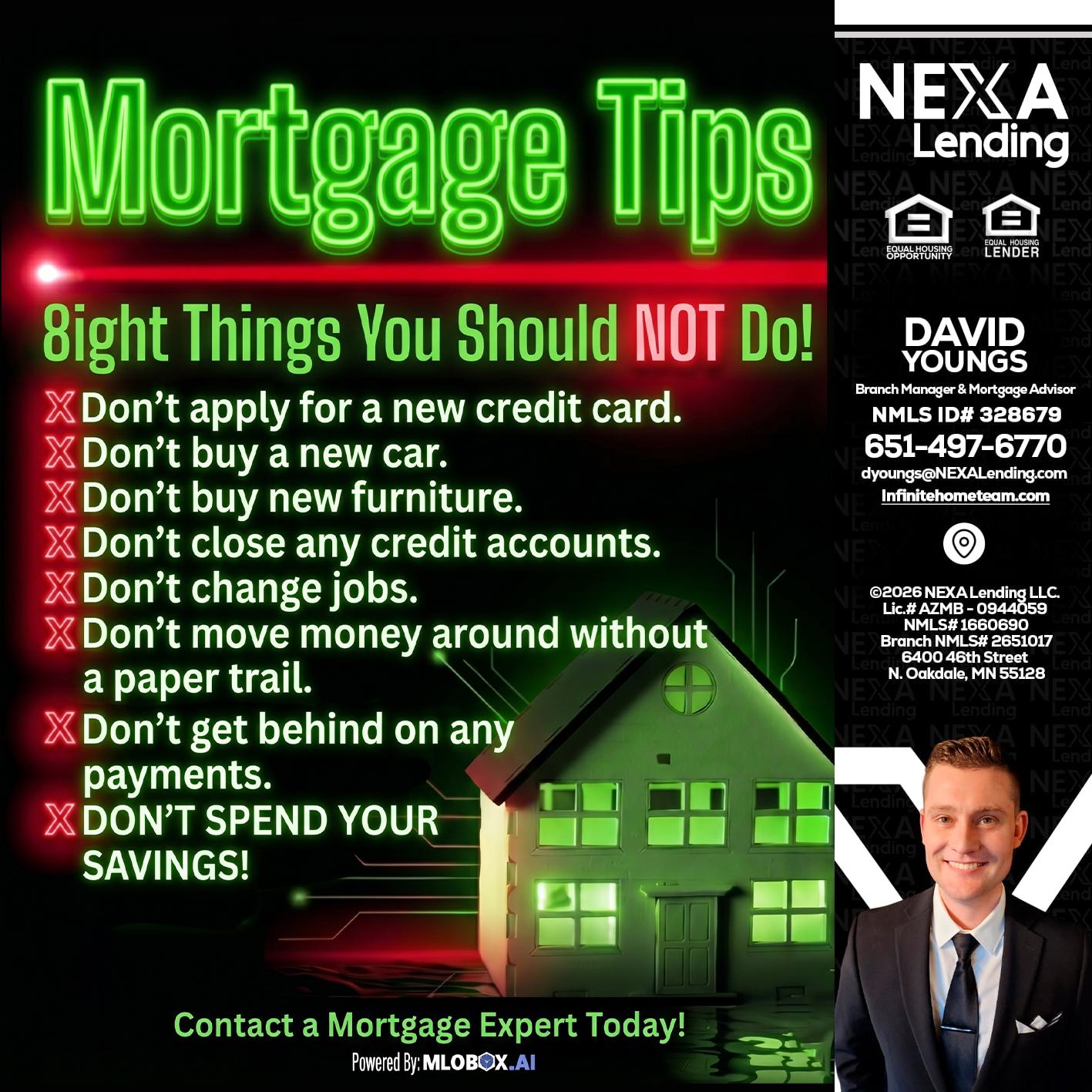 Mortgage Tips at your Door - David Youngs -Branch Manager & Mortgage Advisor