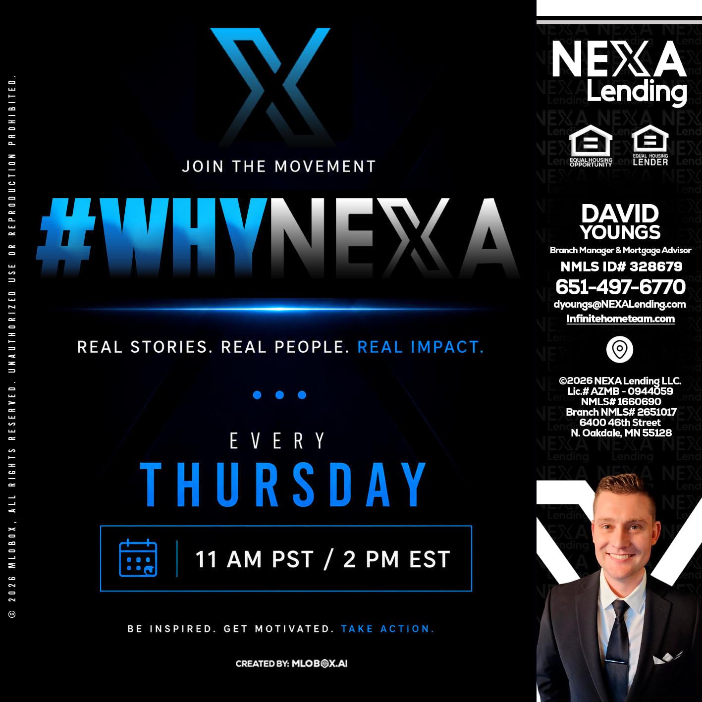 why NEXA - David Youngs -Branch Manager & Mortgage Advisor