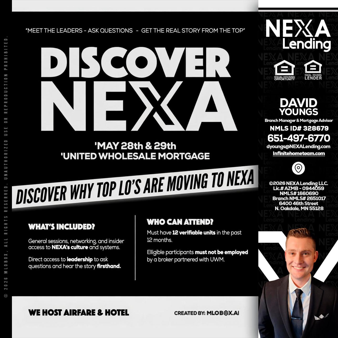 DISCOVER NEXA - David Youngs -Branch Manager & Mortgage Advisor