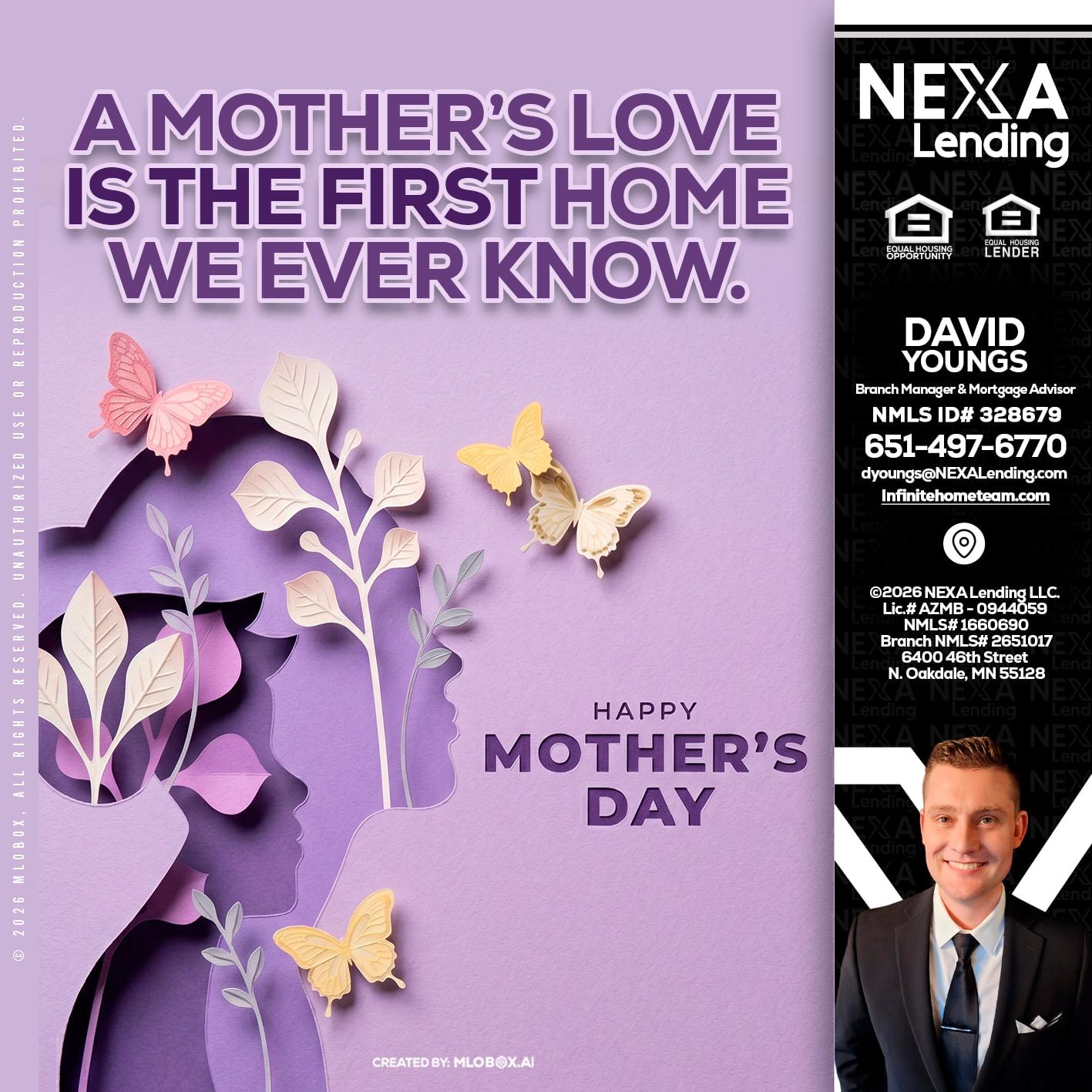 MOTHERS DAY - David Youngs -Branch Manager & Mortgage Advisor