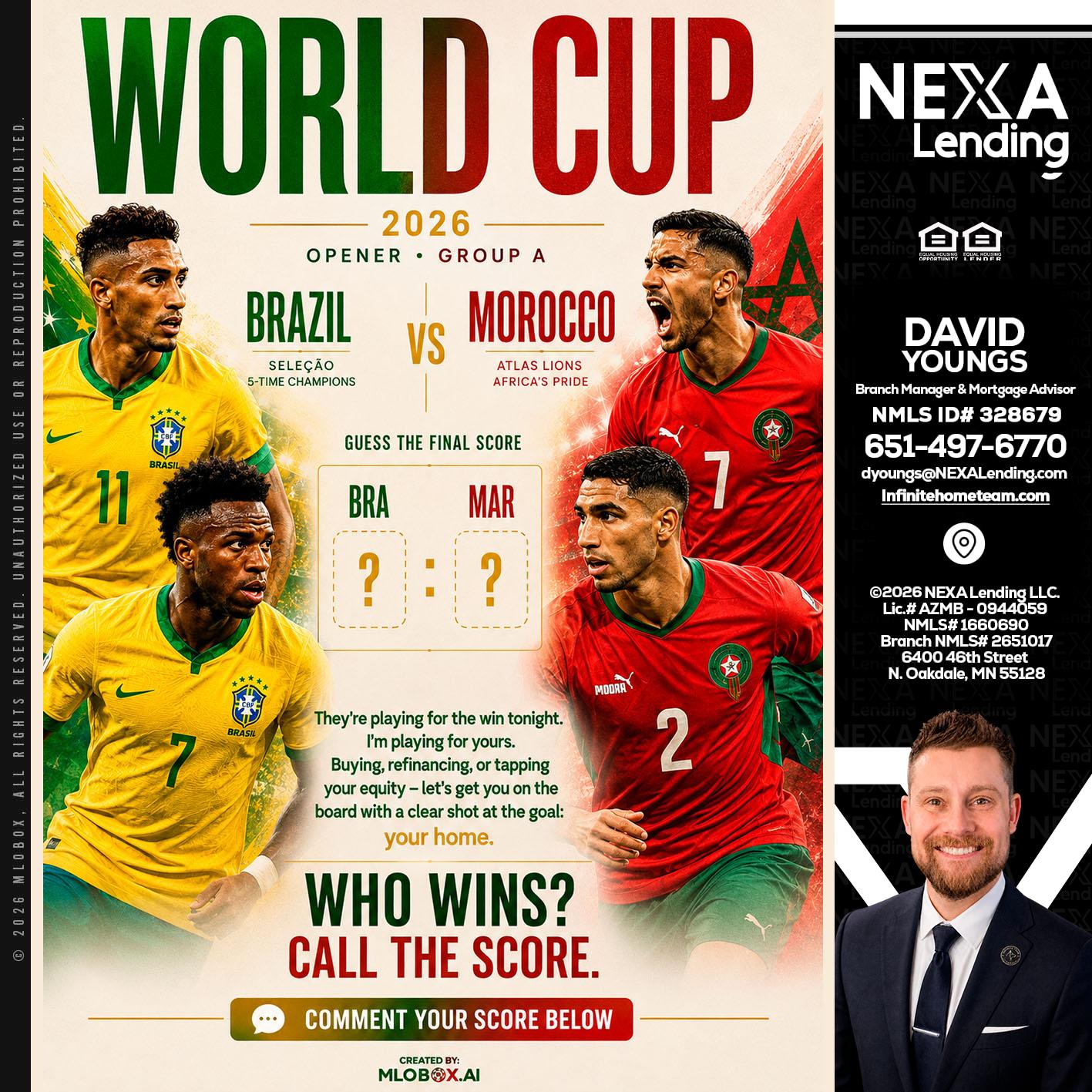 WORLD CUP - David Youngs -Branch Manager & Mortgage Advisor
