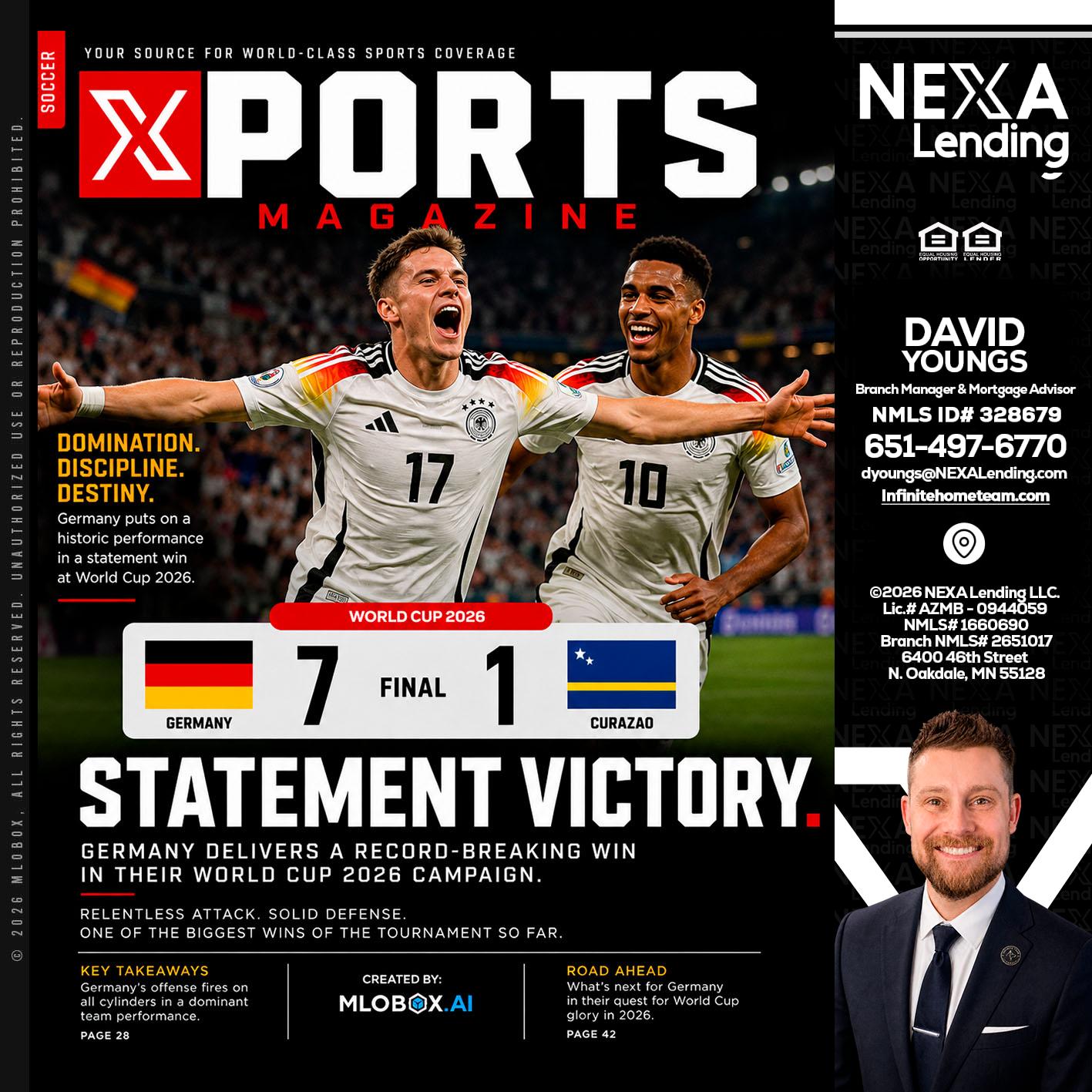 GERMANY VS CURASSAO (7-1) - David Youngs -Branch Manager & Mortgage Advisor