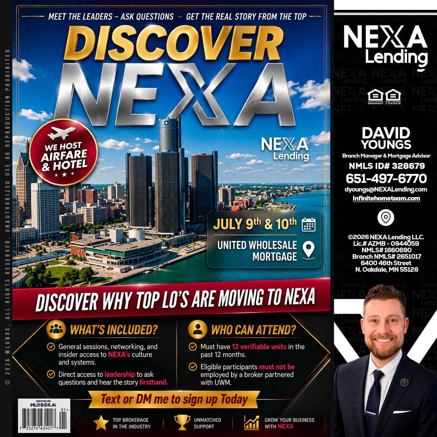 DISCOVER NEXA - David Youngs -Branch Manager & Mortgage Advisor