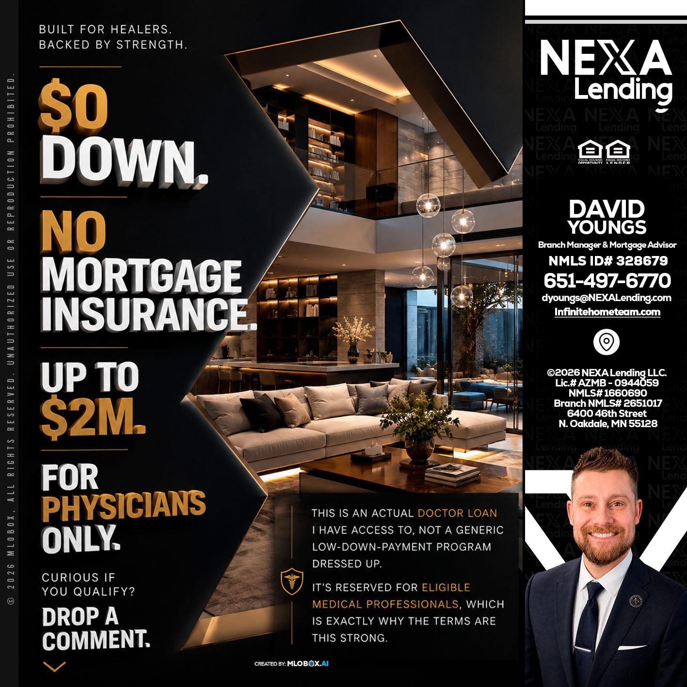 $0 DOWN - David Youngs -Branch Manager & Mortgage Advisor