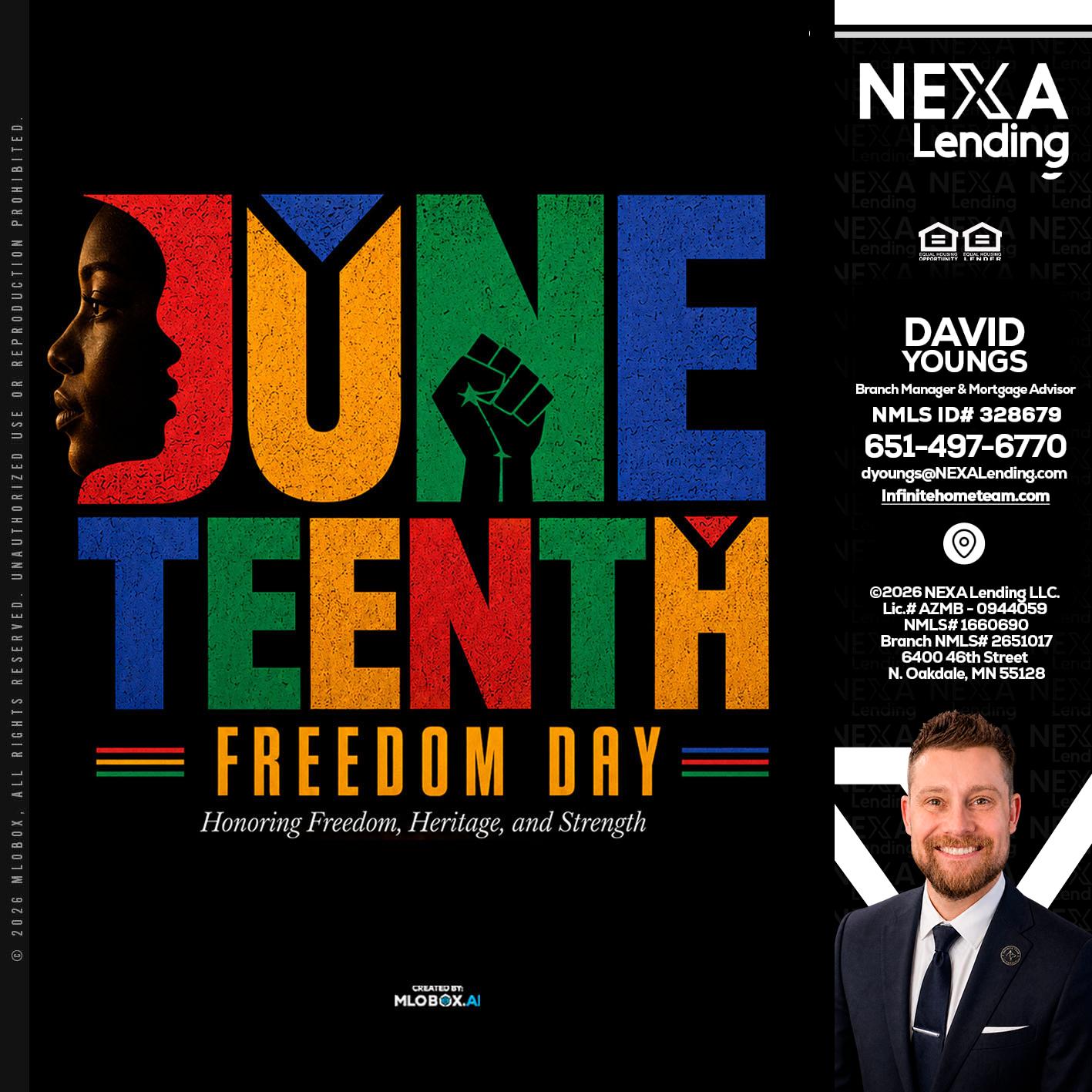 Juneteenth - David Youngs -Branch Manager & Mortgage Advisor