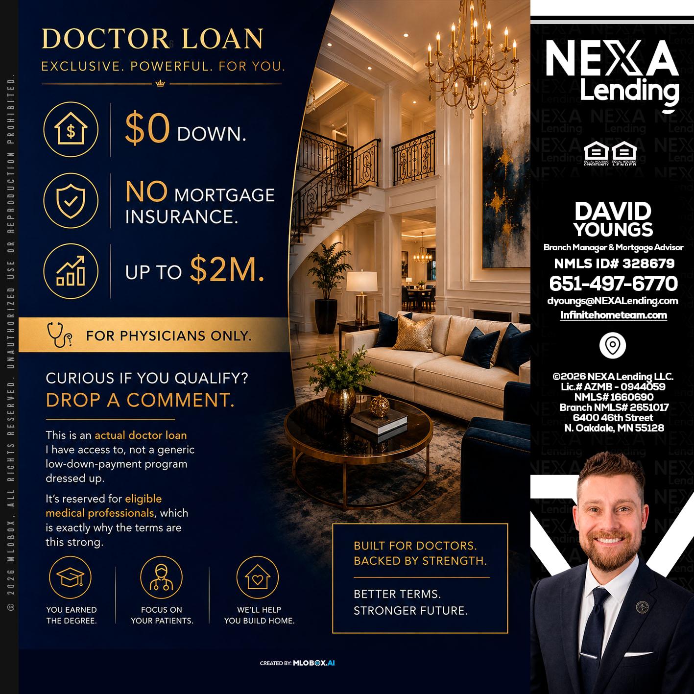 DOCTOR LOANS - David Youngs -Branch Manager & Mortgage Advisor