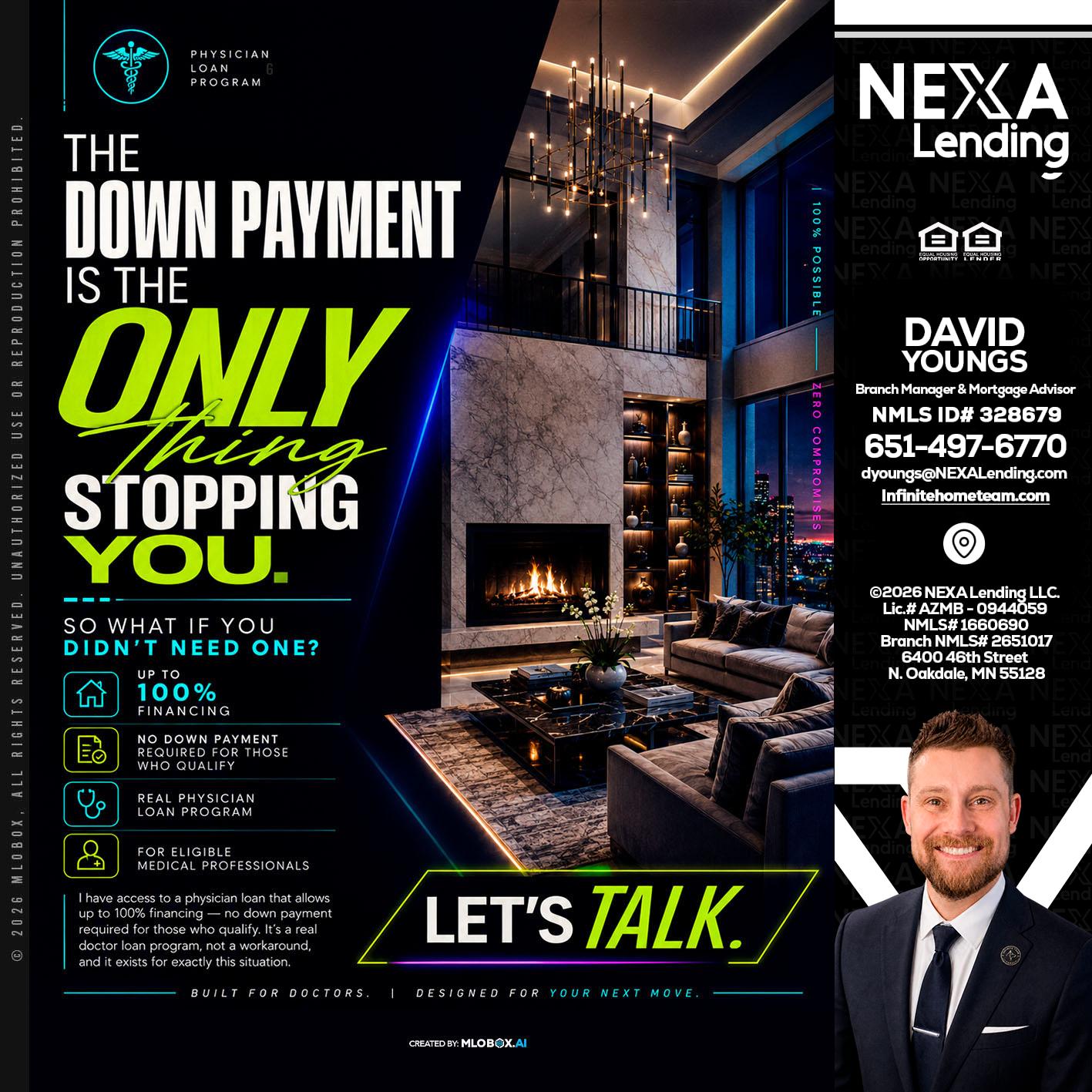 THE DOWN PAYMENT - David Youngs -Branch Manager & Mortgage Advisor