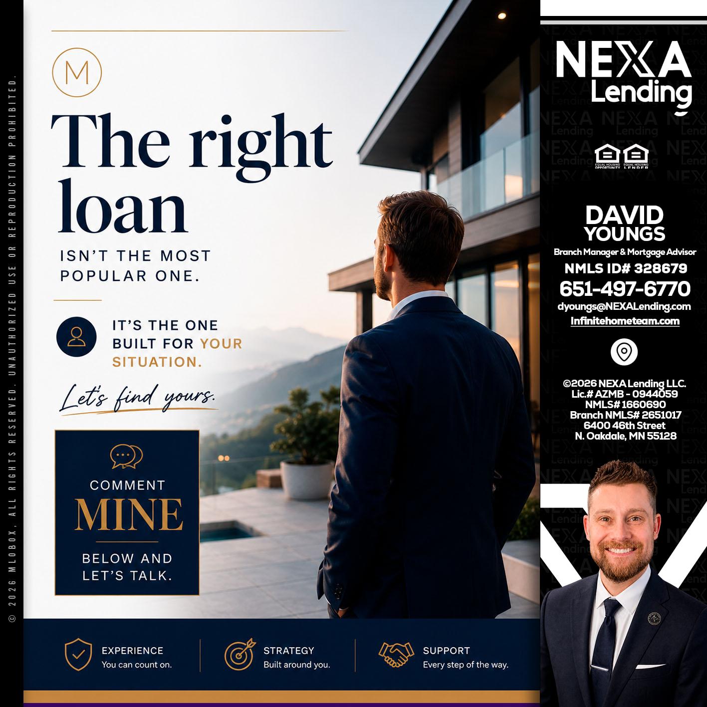 THE RIGHT LOAN - David Youngs -Branch Manager & Mortgage Advisor