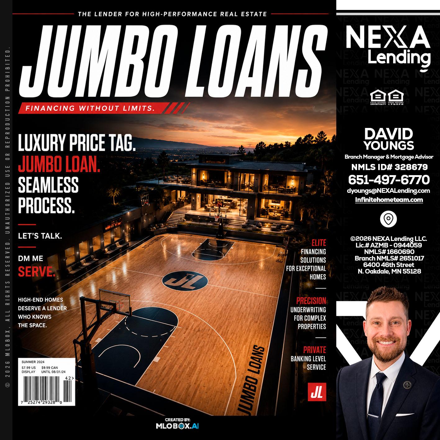 JUMBO LOANS - David Youngs -Branch Manager & Mortgage Advisor