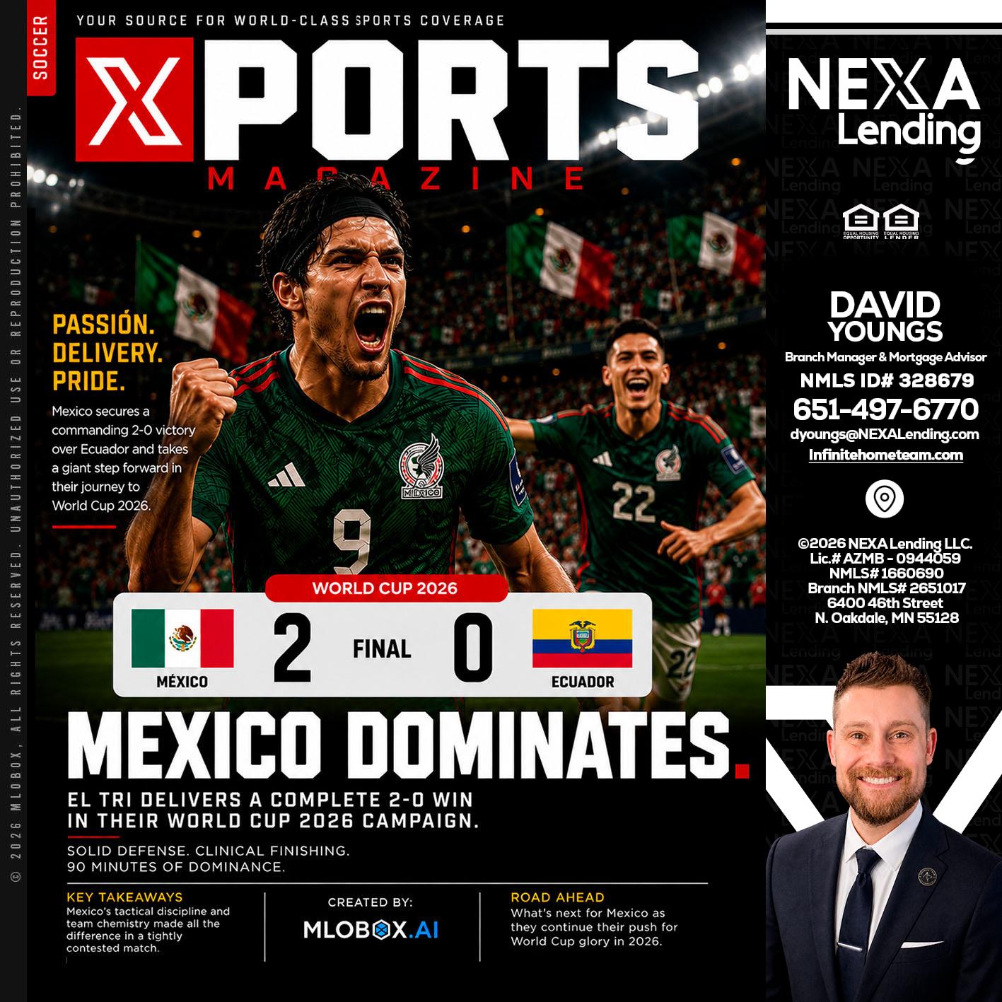 XPORTS MEX 2-0 ECUADOR - David Youngs -Branch Manager & Mortgage Advisor