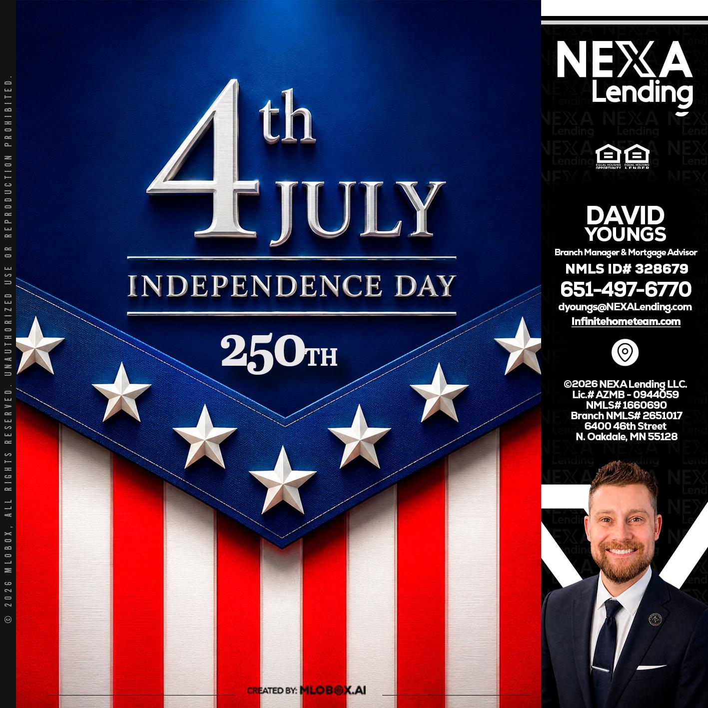 4th of july - David Youngs -Branch Manager & Mortgage Advisor