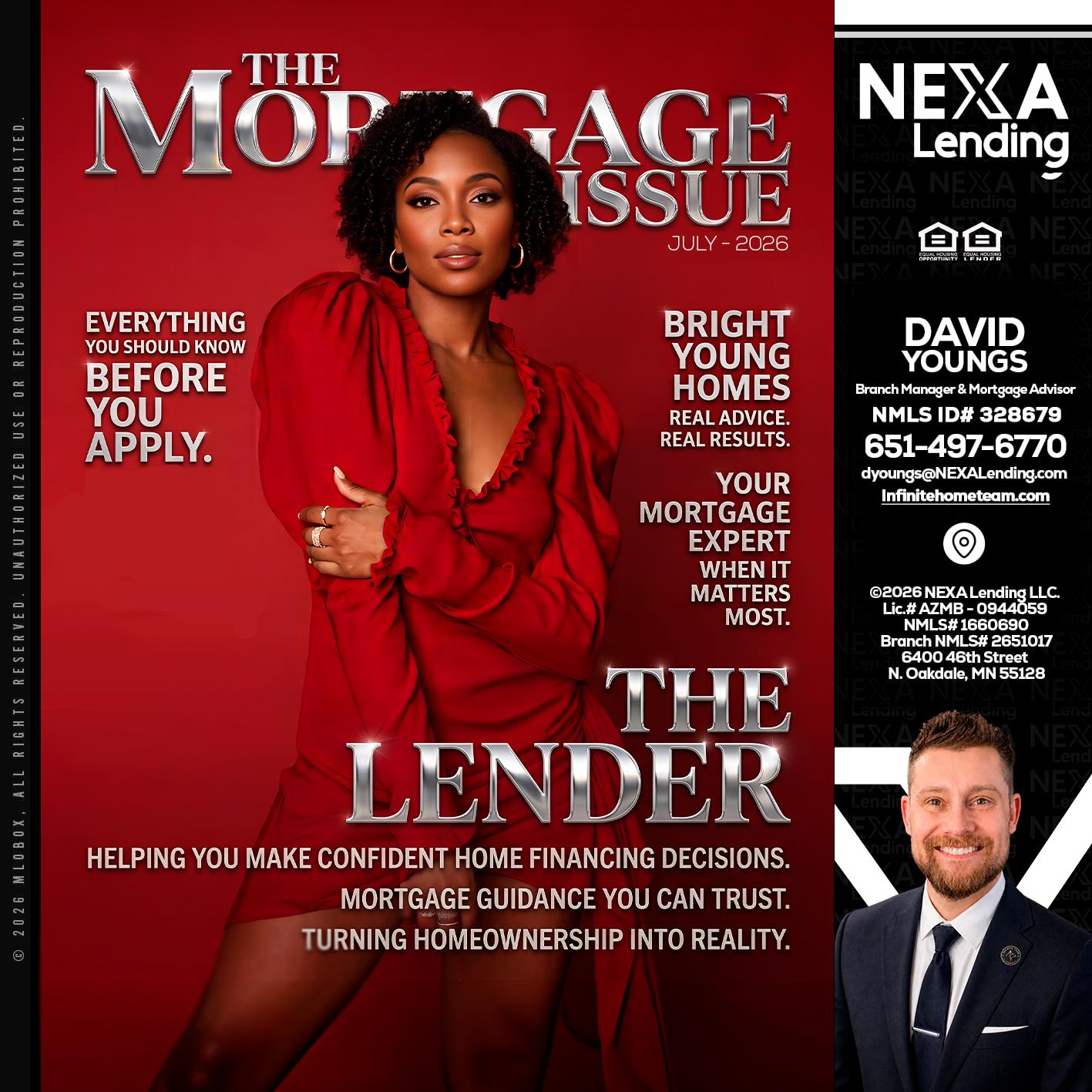 THE MORTGAGE ISSUE JULY - David Youngs -Branch Manager & Mortgage Advisor