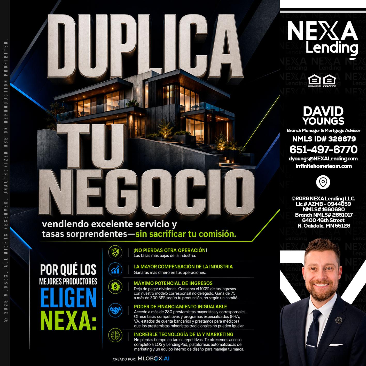 DUPLICA TU NEGOCIO - David Youngs -Branch Manager & Mortgage Advisor