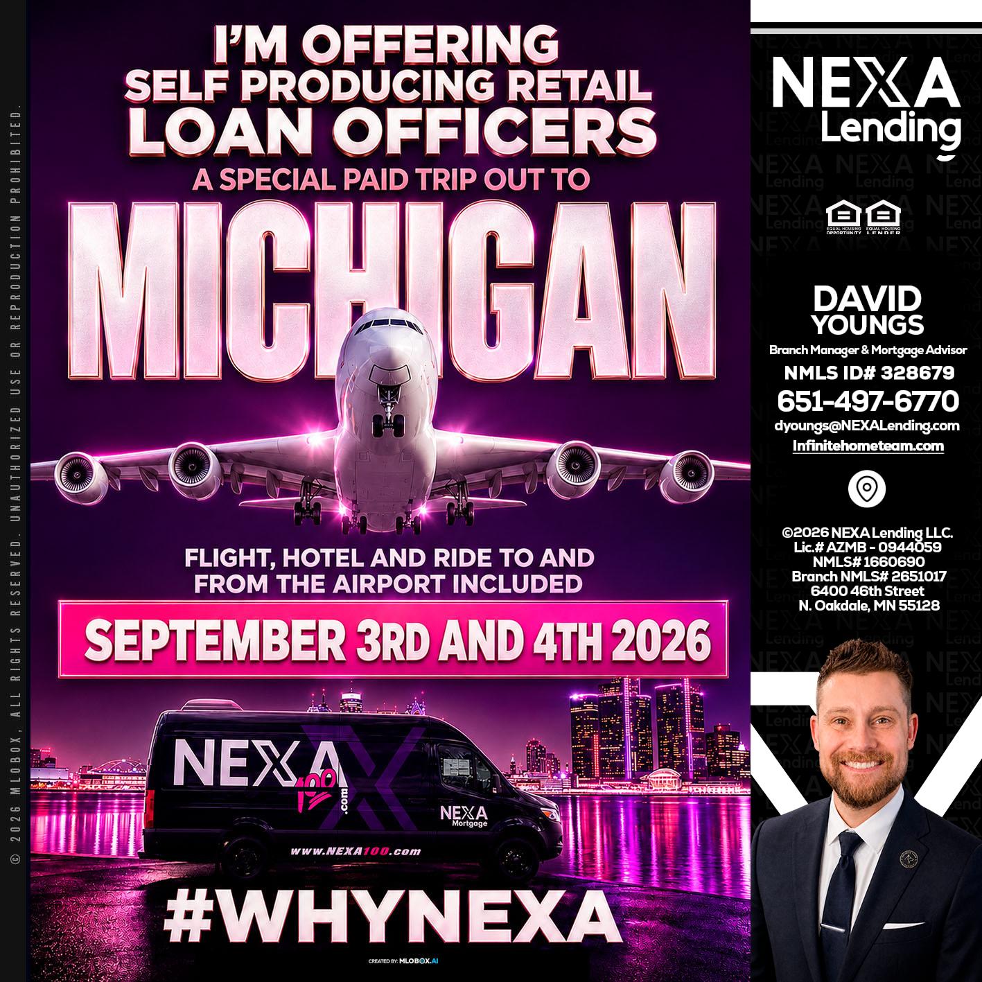 MICHIGAN TRIP - David Youngs -Branch Manager & Mortgage Advisor