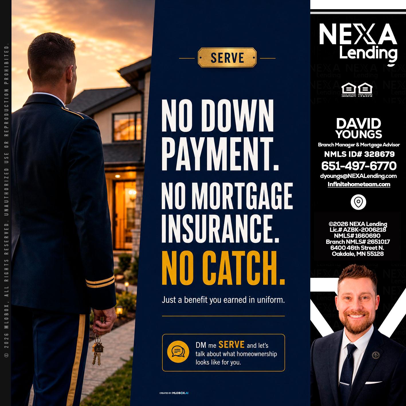 NO DOWN PAYMENT - David Youngs -Branch Manager & Mortgage Advisor