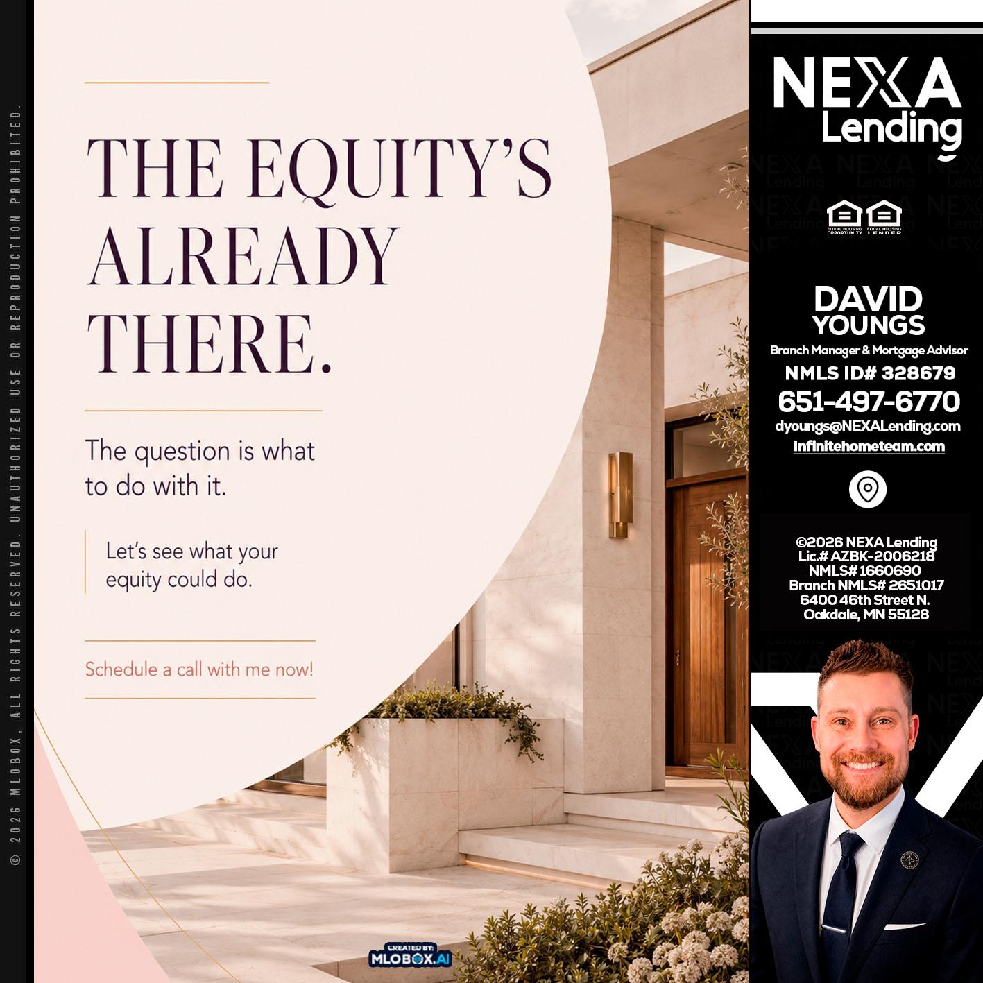 THE EQUITY'S - David Youngs -Branch Manager & Mortgage Advisor