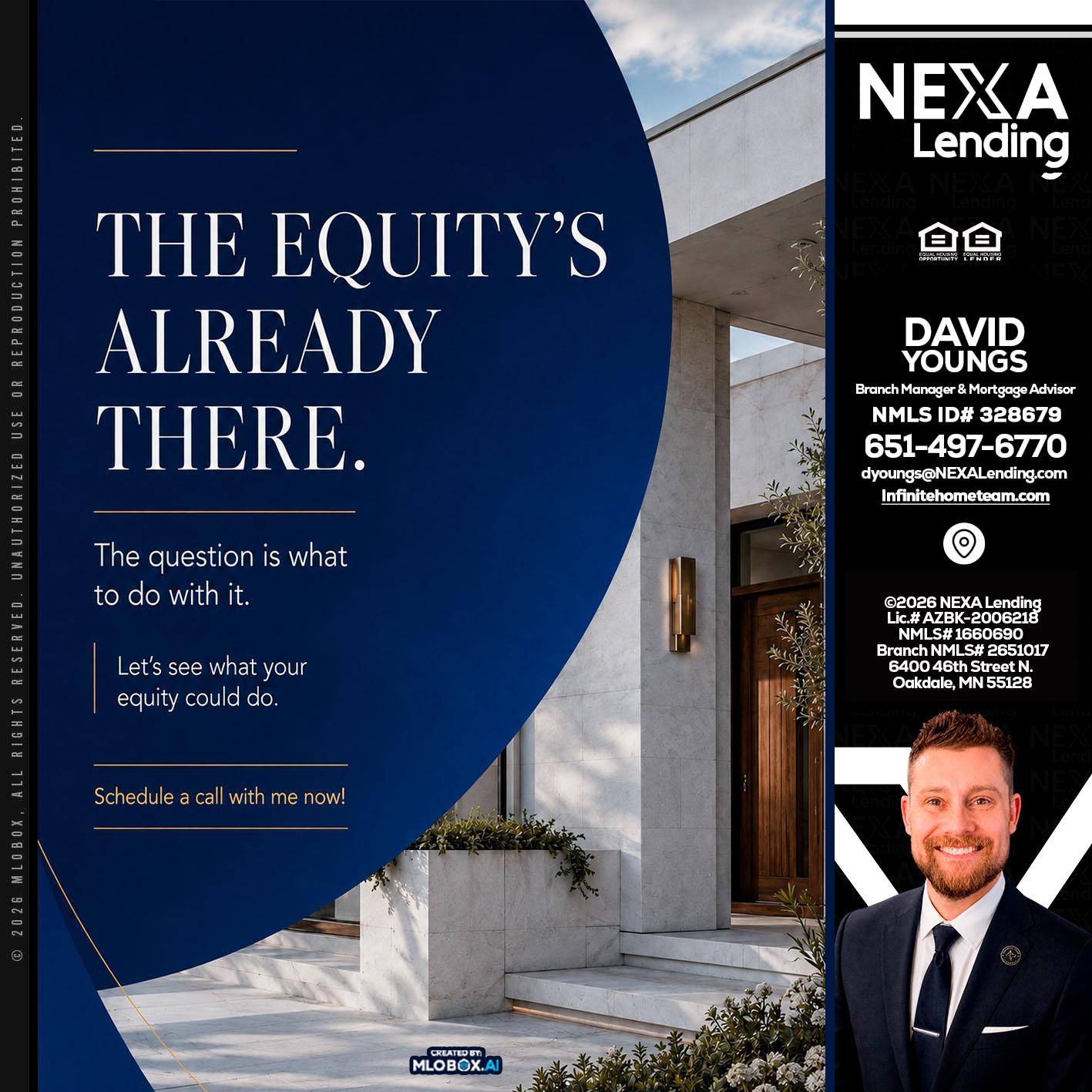 the equity's - David Youngs -Branch Manager & Mortgage Advisor
