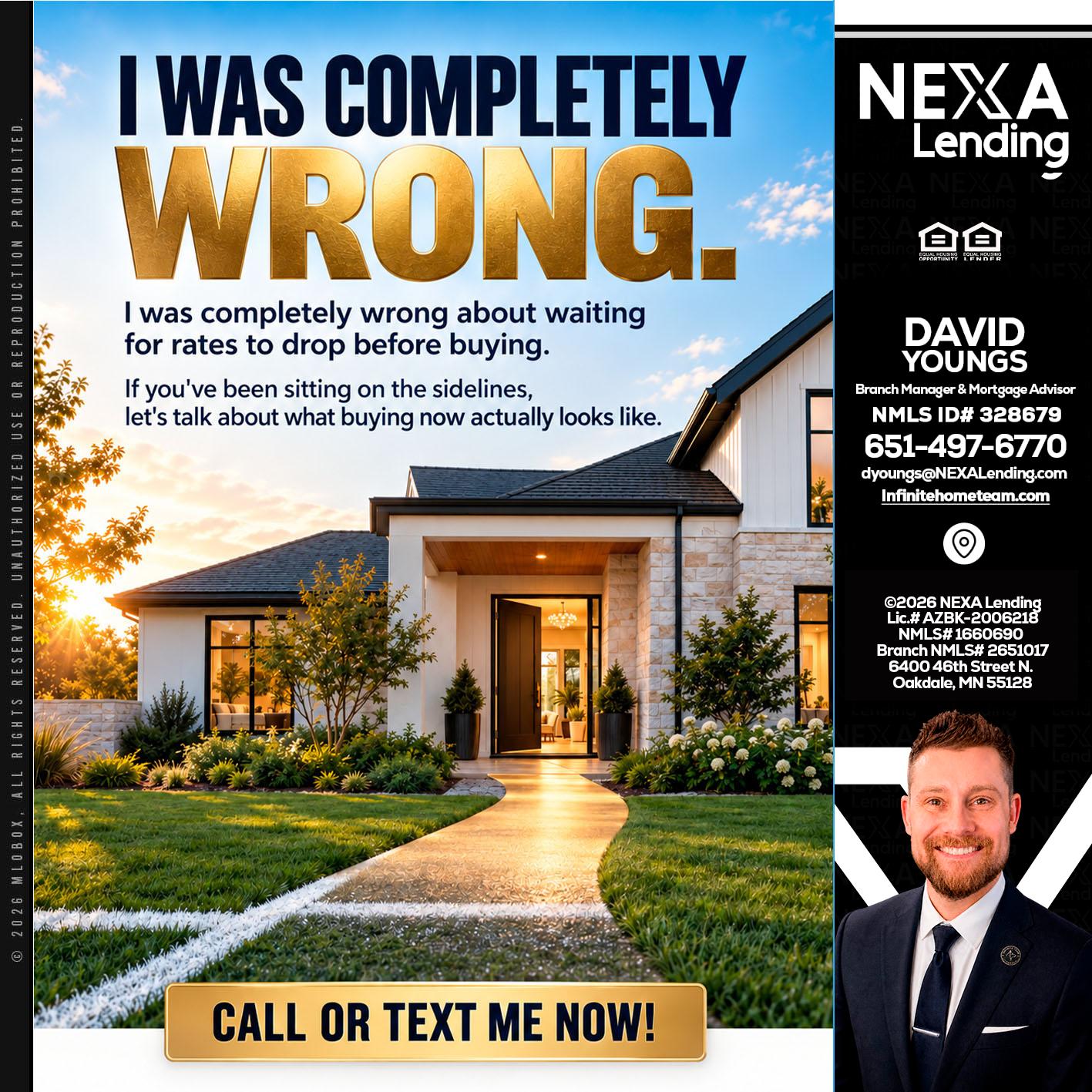 I WAS COMPLETELY WRONG - David Youngs -Branch Manager & Mortgage Advisor