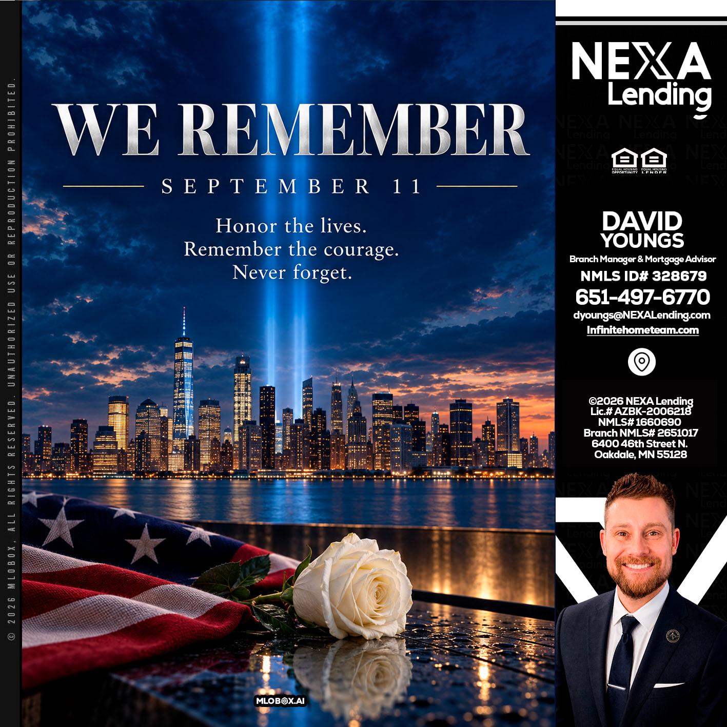 WE REMEMBER - David Youngs -Branch Manager & Mortgage Advisor