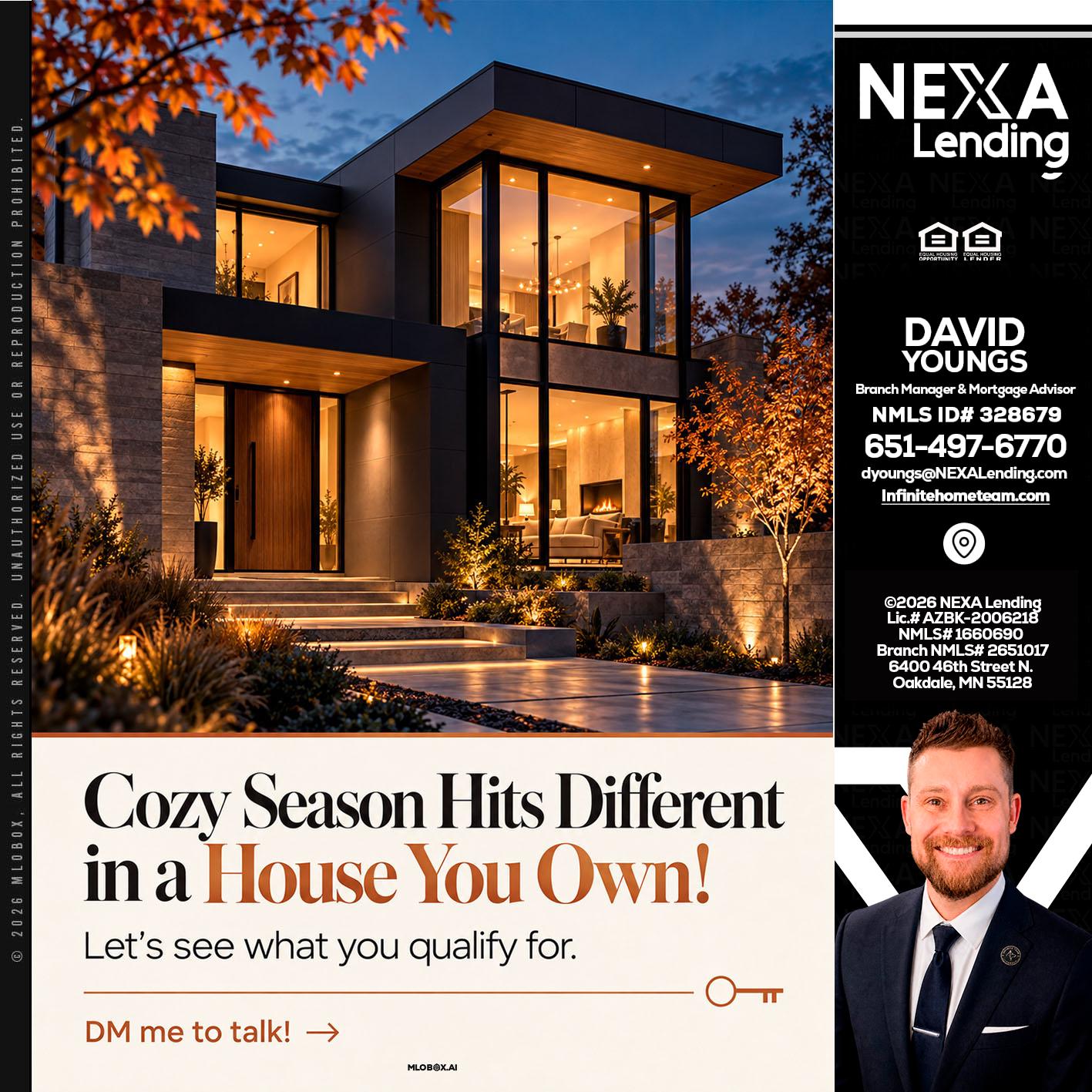 COZY SEASON - David Youngs -Branch Manager & Mortgage Advisor