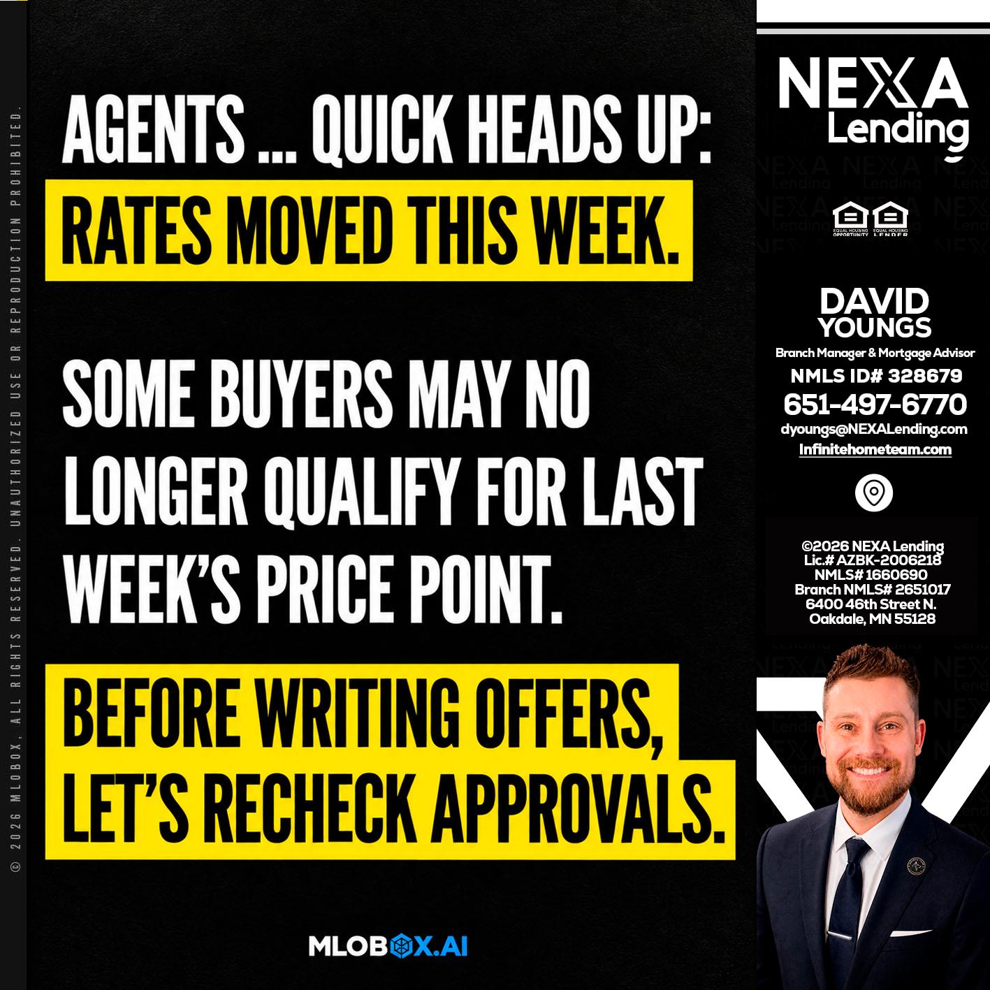AGENTS QUICK - David Youngs -Branch Manager & Mortgage Advisor