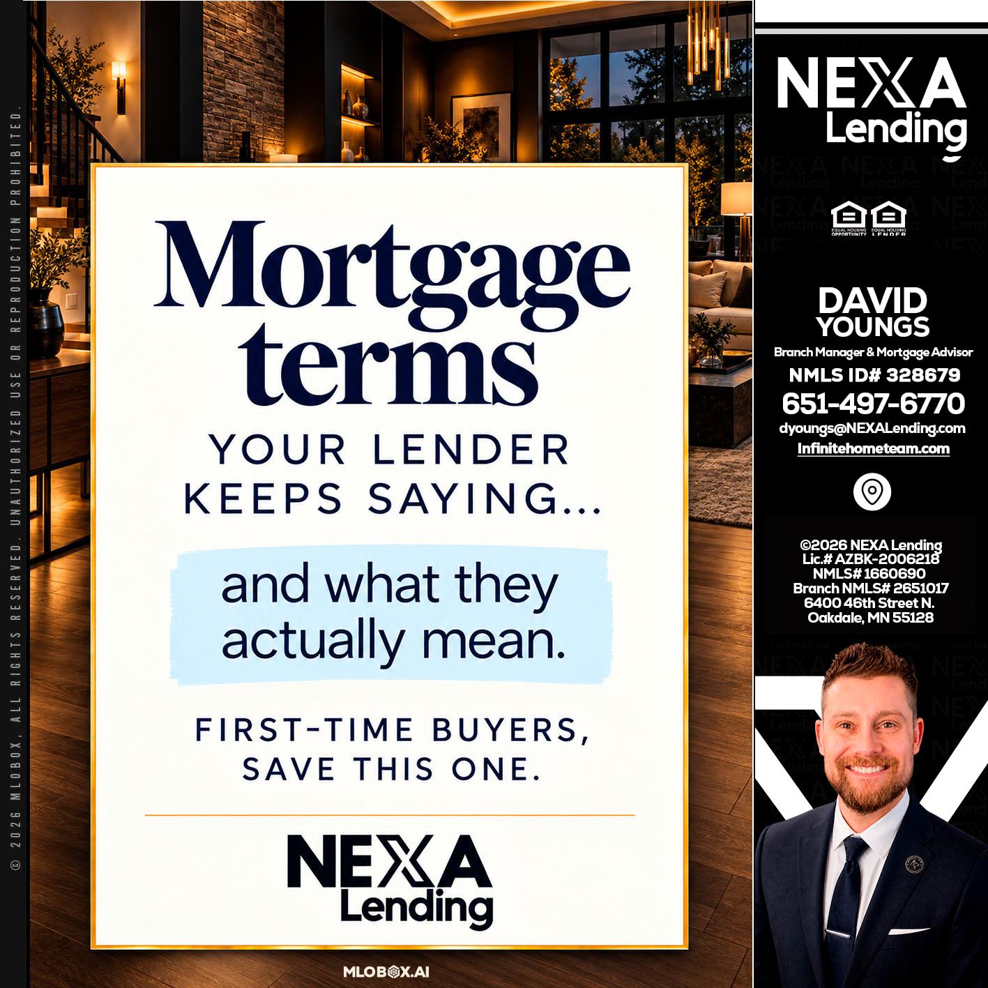 mortgage terms - David Youngs -Branch Manager & Mortgage Advisor
