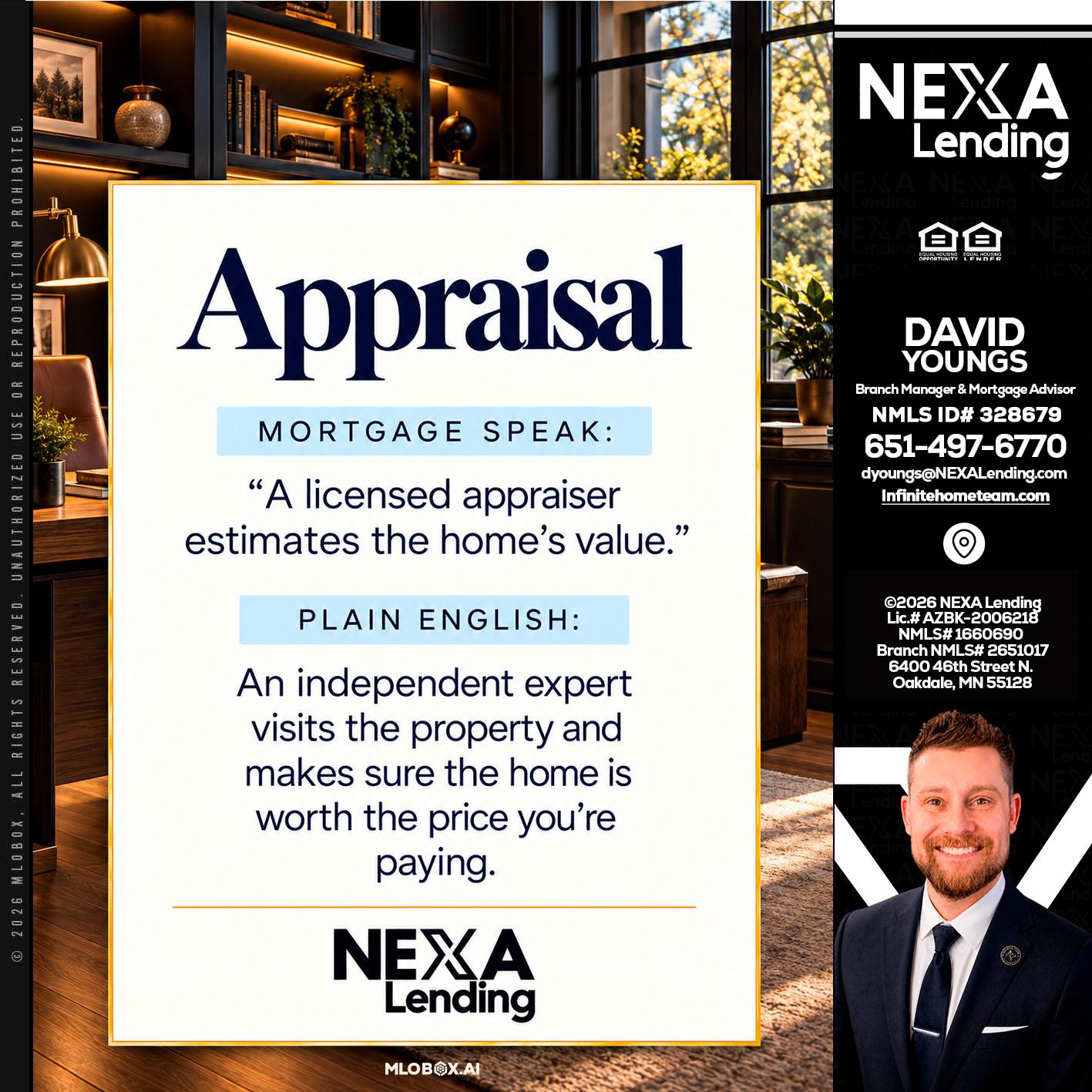 appraisal - David Youngs -Branch Manager & Mortgage Advisor