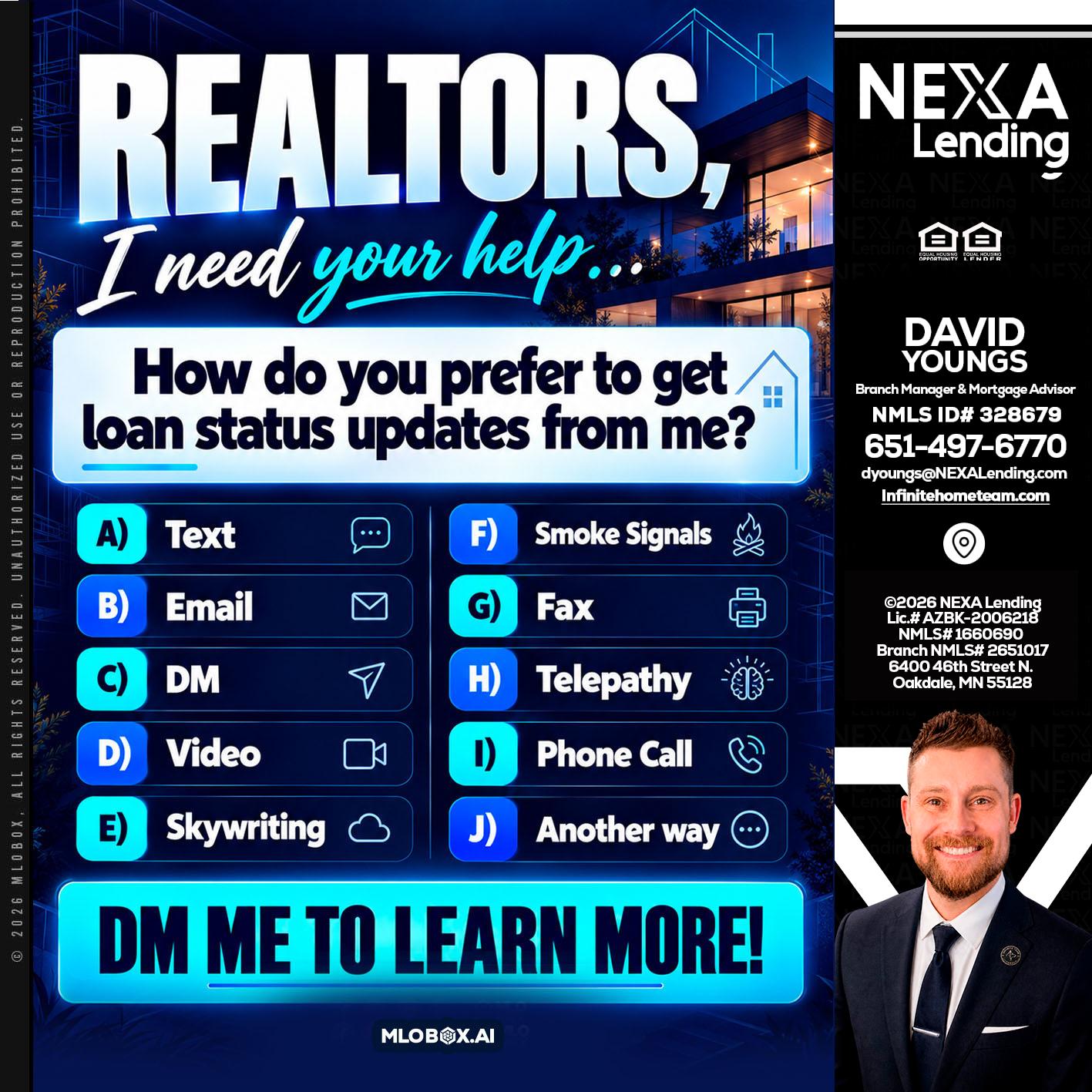 REALTORS - David Youngs -Branch Manager & Mortgage Advisor