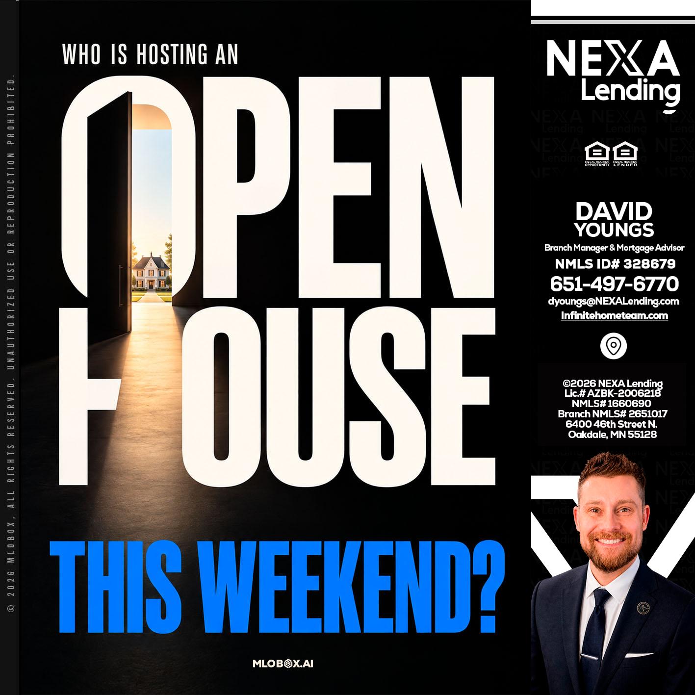 OPEN HOUSE - David Youngs -Branch Manager & Mortgage Advisor