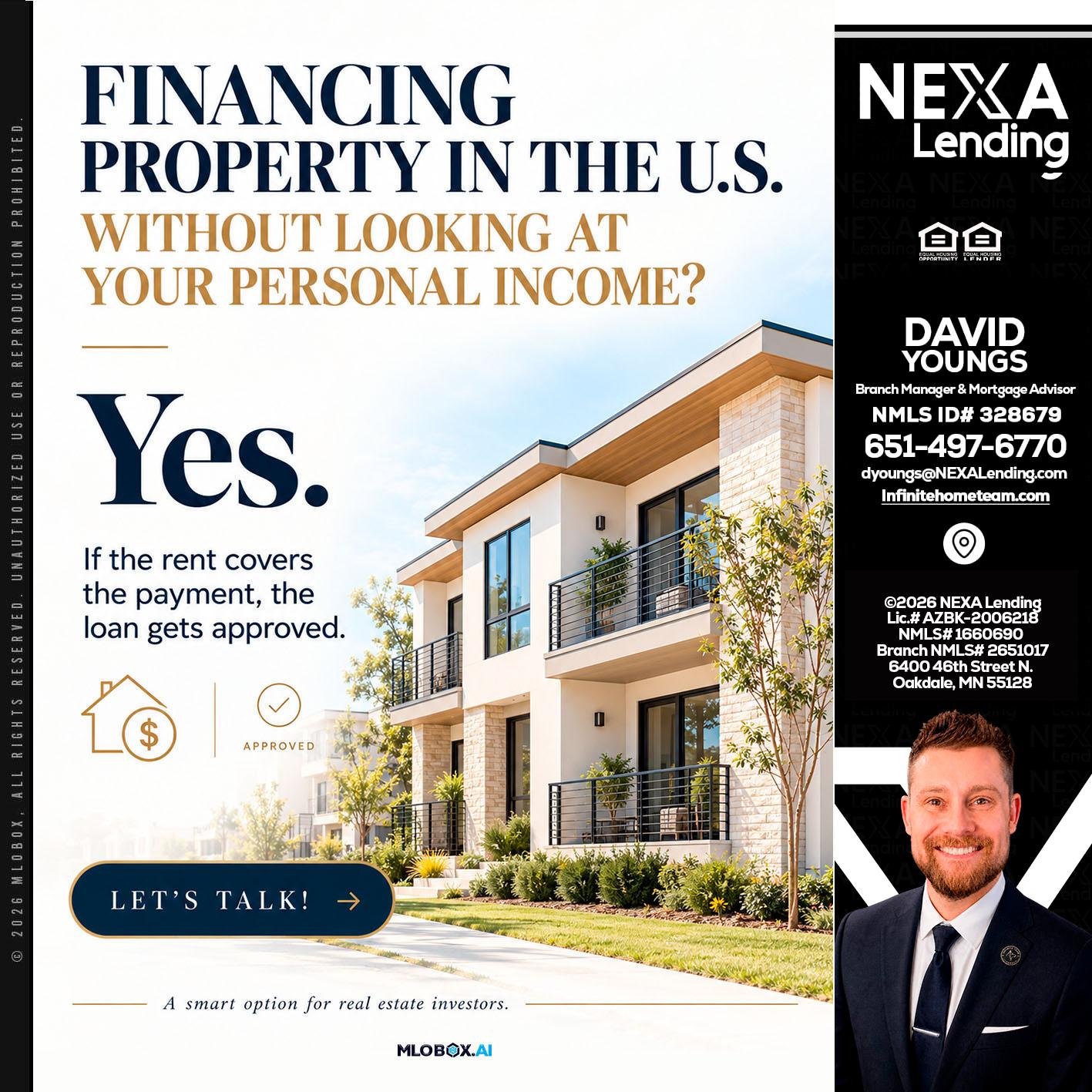 FINANCING - David Youngs -Branch Manager & Mortgage Advisor